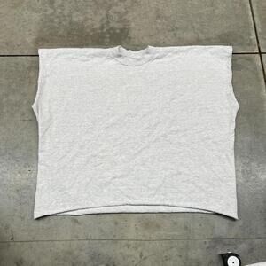 yeezy los angeles apparel grey sleeve lex box tee shirt size 1 MEDIUM